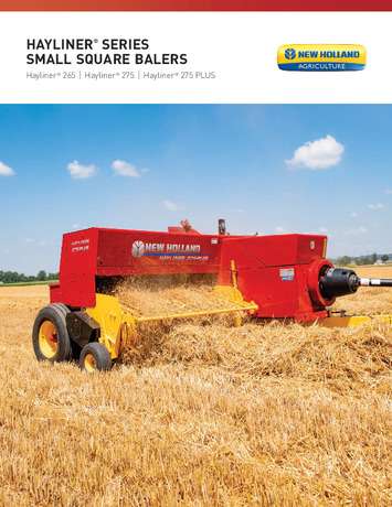 Hayliner® Small Square Balers - Brochure