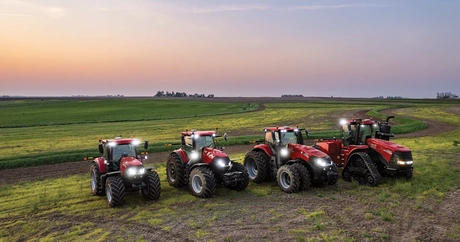 line-up of Case IH high horsepower tractors
