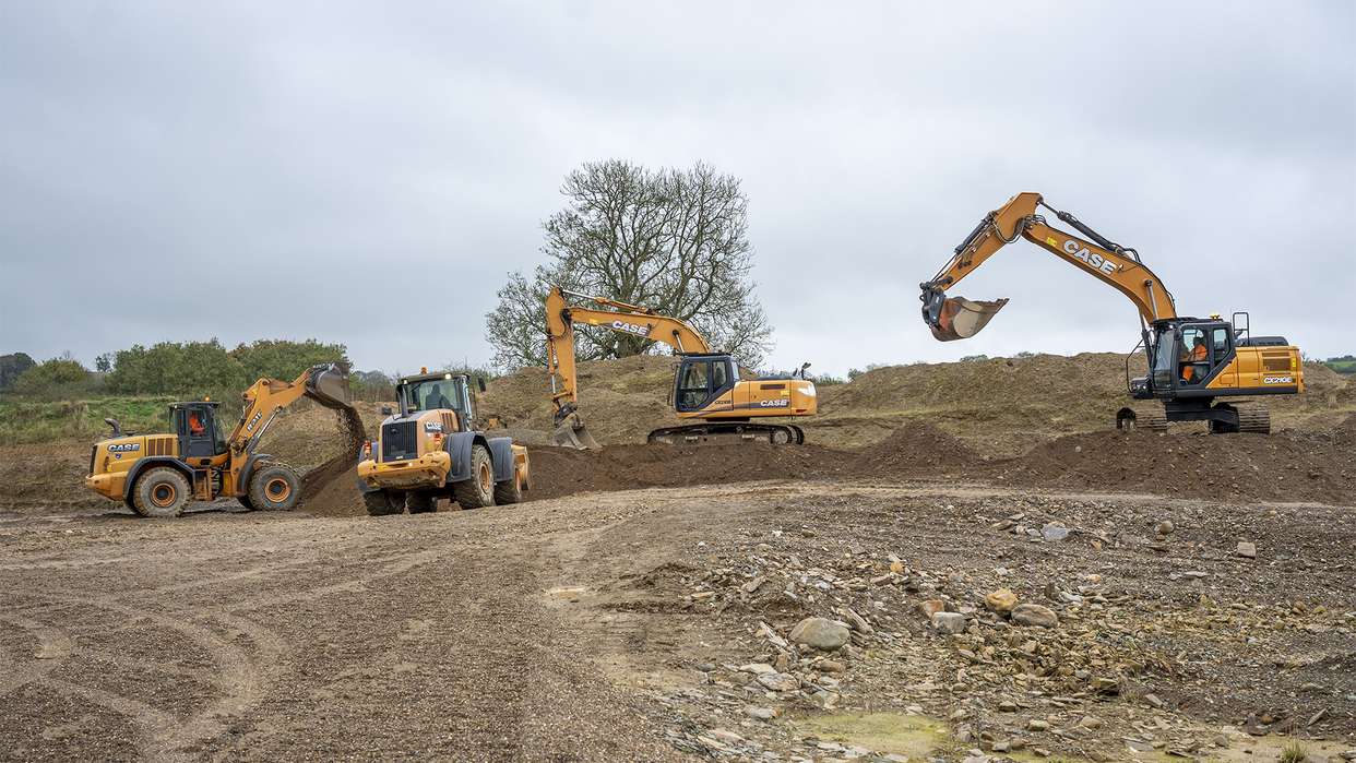  CASE in Control - New CASE CX210E-S  makes light work of heavy tasks in Welsh Quarry