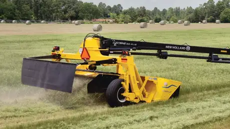 Discbine® PLUS Center-Pivot Disc Mower-Conditioners - WIDEDRY CONDITIONING SYSTEMS DY HAY FAST