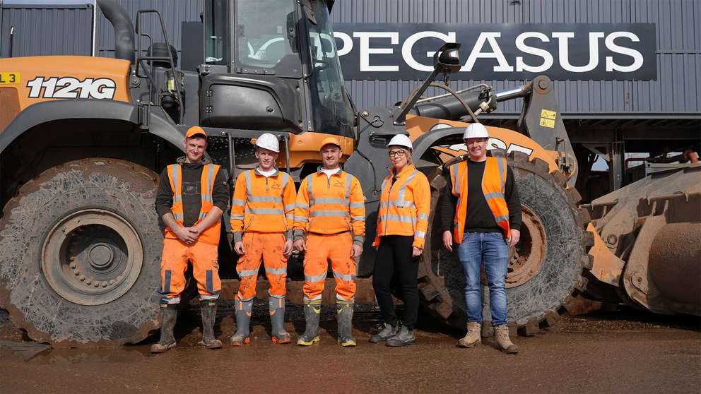 CASE Machines support sustainability and reduce landfill at West Midlands based Pegasus Group