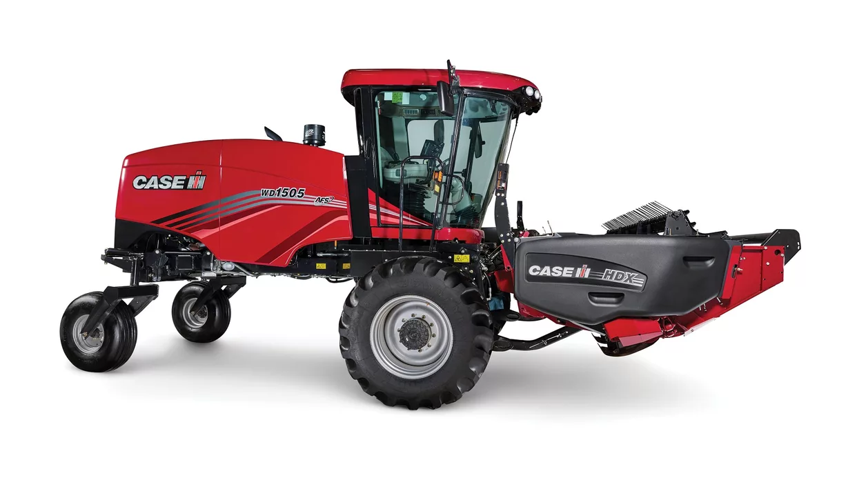 Case IH WD1505 Windrower with HDX draper header