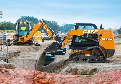 TR310B Compact Track Loader working shot 