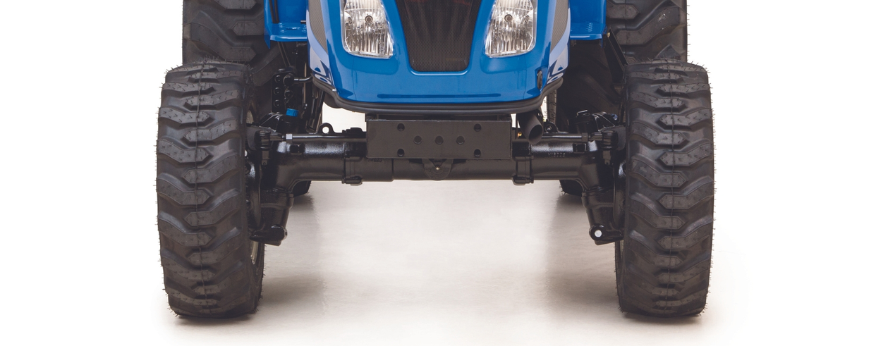 Front axle of a WORKMASTER compact tractor