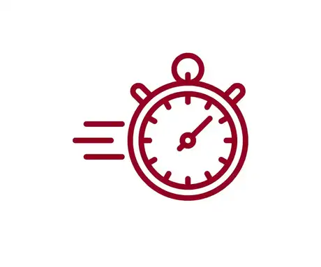 Speed icon in Case IH red