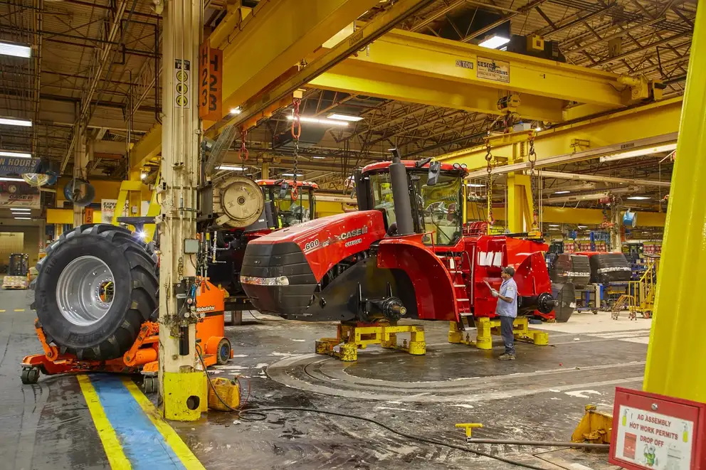 Image of Steiger being assembled in plant