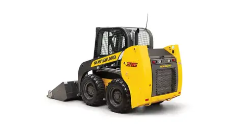 Skid steer loader diagonal profile.