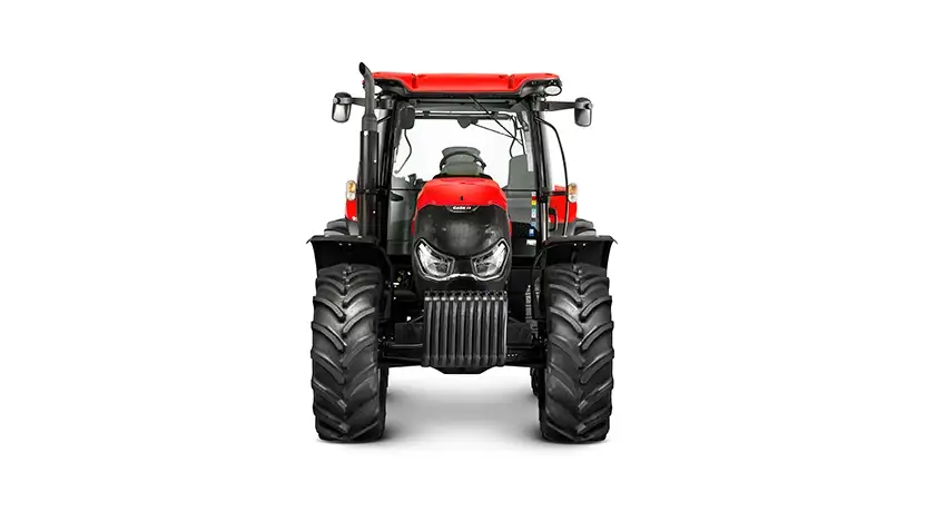 Trator Farmall Max, destacando a facilidade operacional e a visibilidade para o operador durante as tarefas diárias.