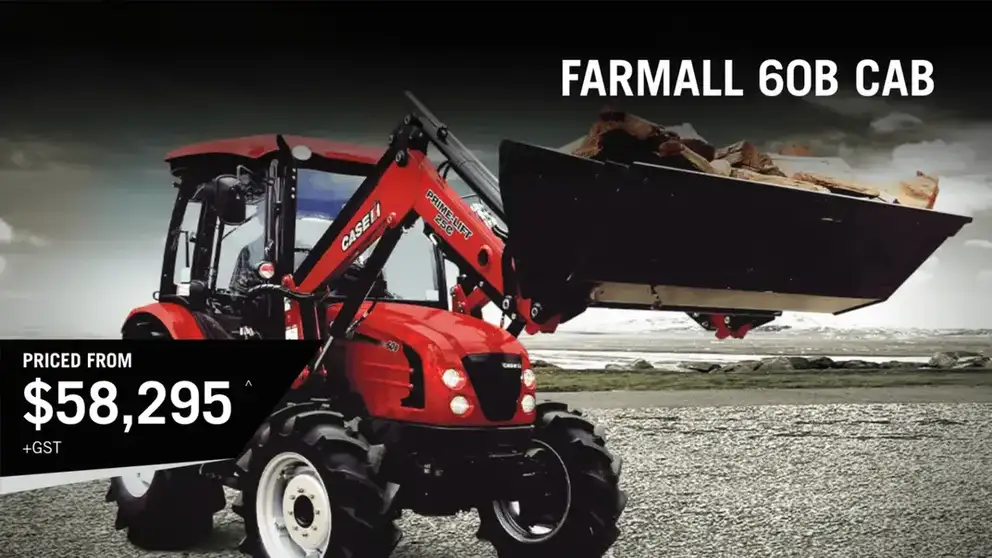 Case IH Farmall 60B with 4 in 1 bucket loader