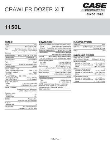 SPEC - 1150L