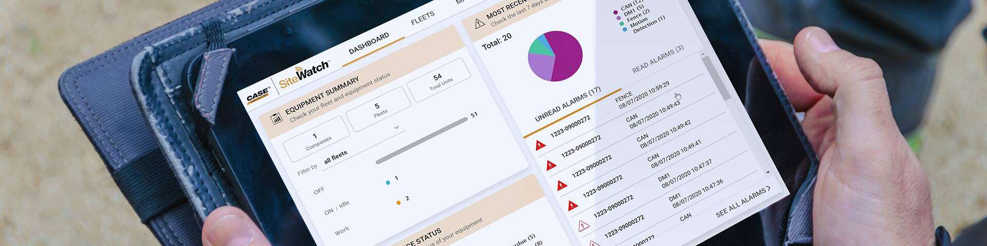 CASE SiteWatch™ Service-Lösungen