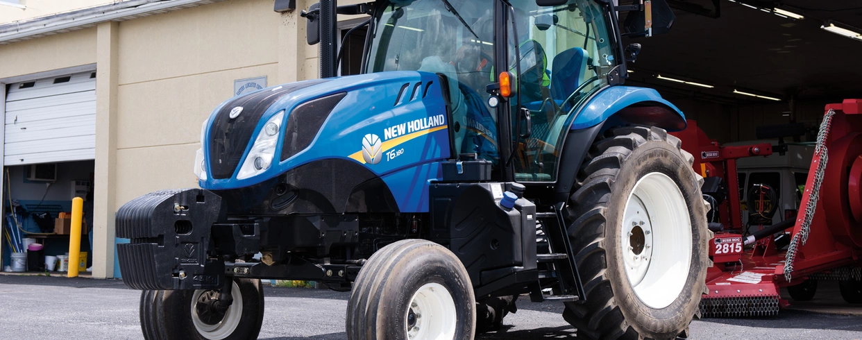 T6 tractor ready for maintenance