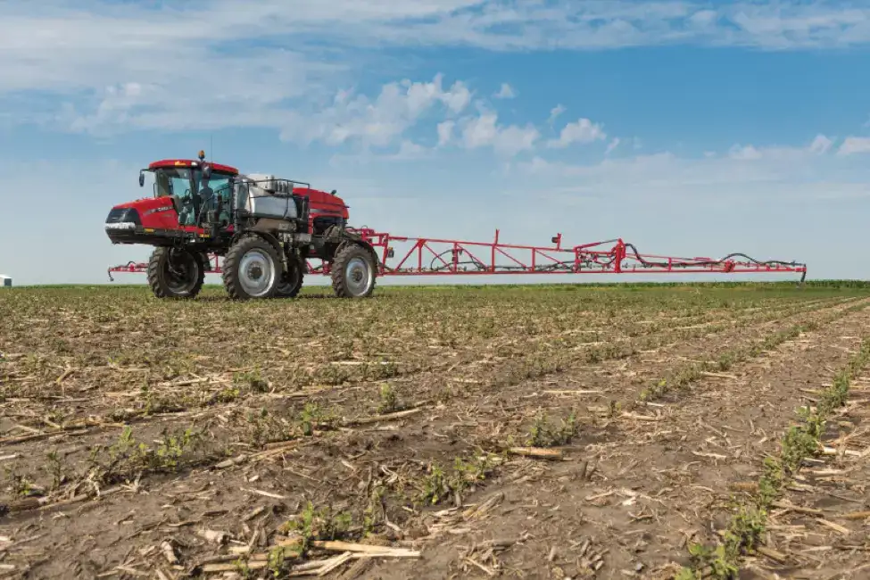 Tractor with sprayer attachments