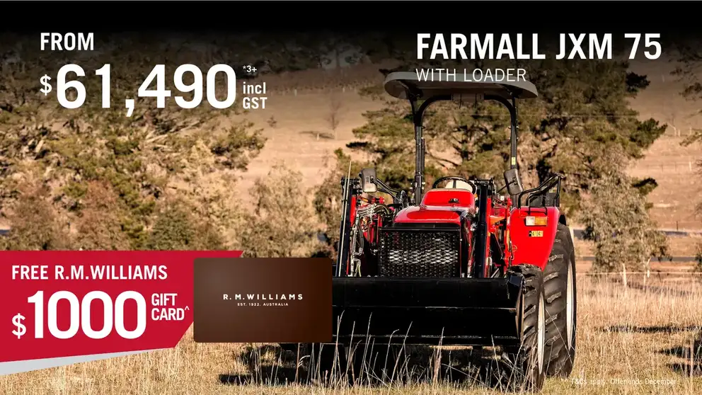 Red Case IH Farmall JXM 75 tractor