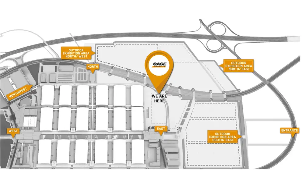 Map BAUMA 2025 CASE Construction Equipment