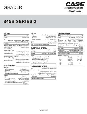 SPEC - 845B SERIES 2