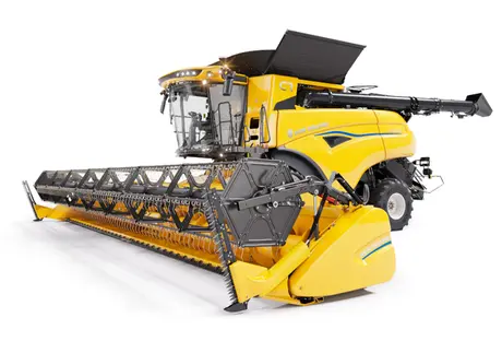 Yellow New Holland CR Combine