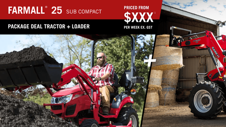 Case IH Farmall 25 Subcompact tractor package offer