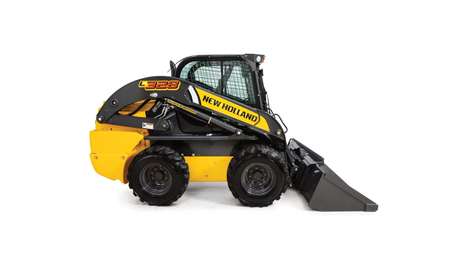 Small articulated loader side profile.
