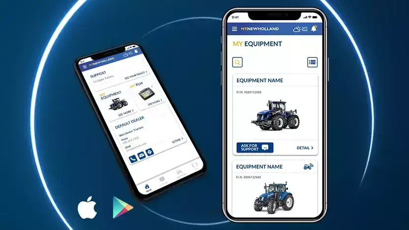 Téléchargez l'application MyNewHolland