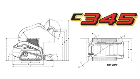 C345 Compact Track Loader Specifications