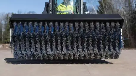 Compact Wheel Loader Angle Broom Attachment