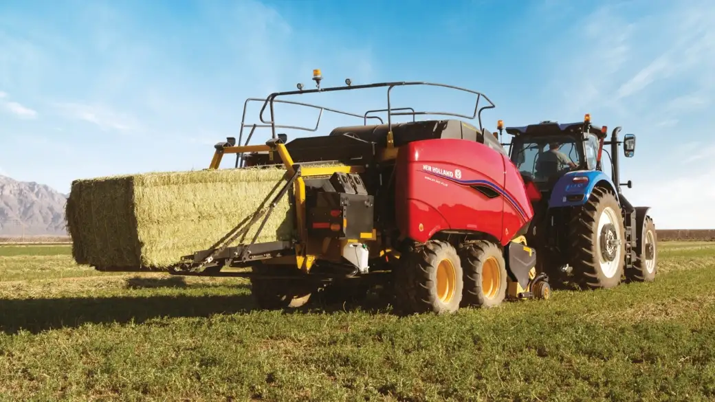 BigBaler PLUS large square baler pulled behind a tractor