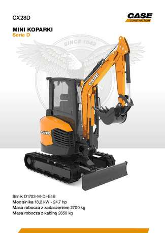 CX28D - Arkusz specyfikacji