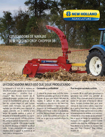 Folleto - Cosechadora de navajas Crop-Chopper 38