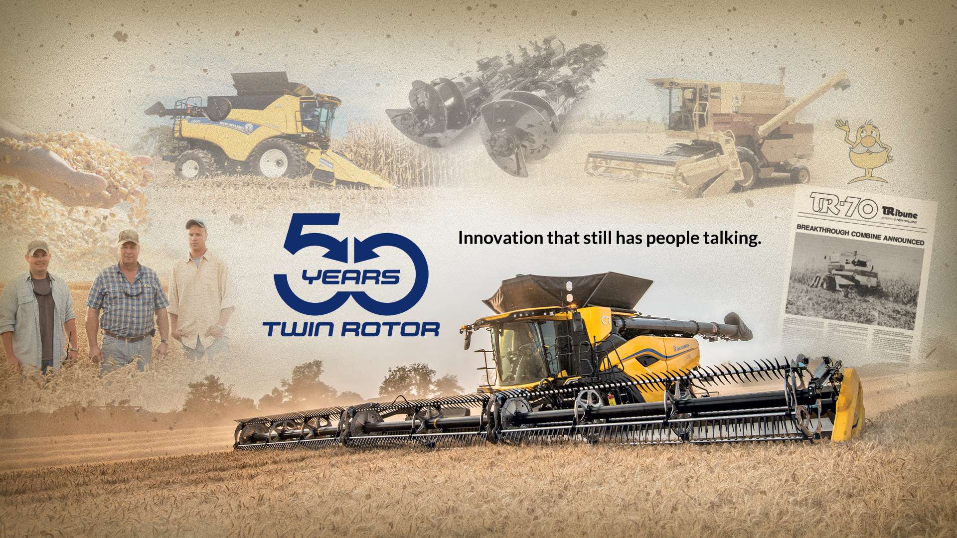 50 years of Twin Rotor combines: Innovation that still has people talking. 