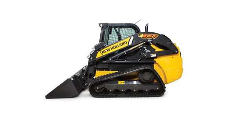 Compact track loader side profile.
