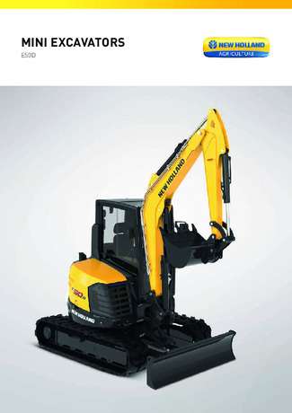 E50D - teknik özellikler sayfası (İngilizce versiyonu)