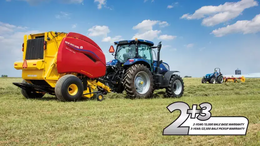 New Holland 2+3 Warranty for round balers