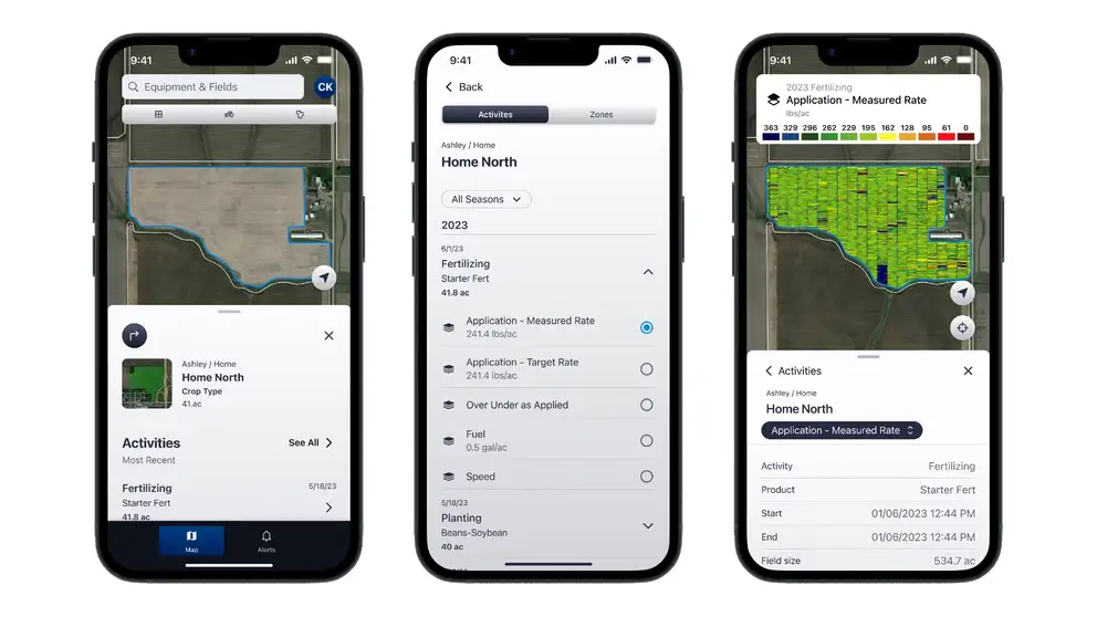 FieldOps™ Visualisering af agronomiske datalag