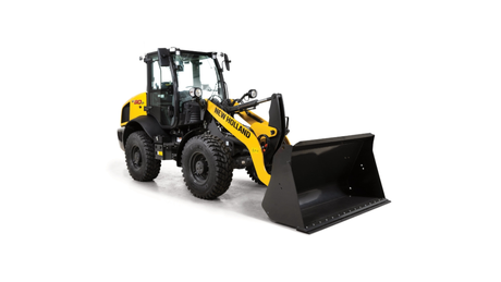 Compact wheel loader diagonal profile.