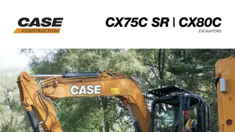 CX75C SR | CX80C Midi Excavator Brochure