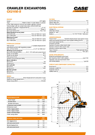 CX210E-S - Specsheet