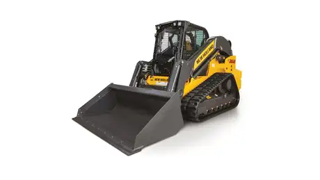 Compact track loader diagonal profile.
