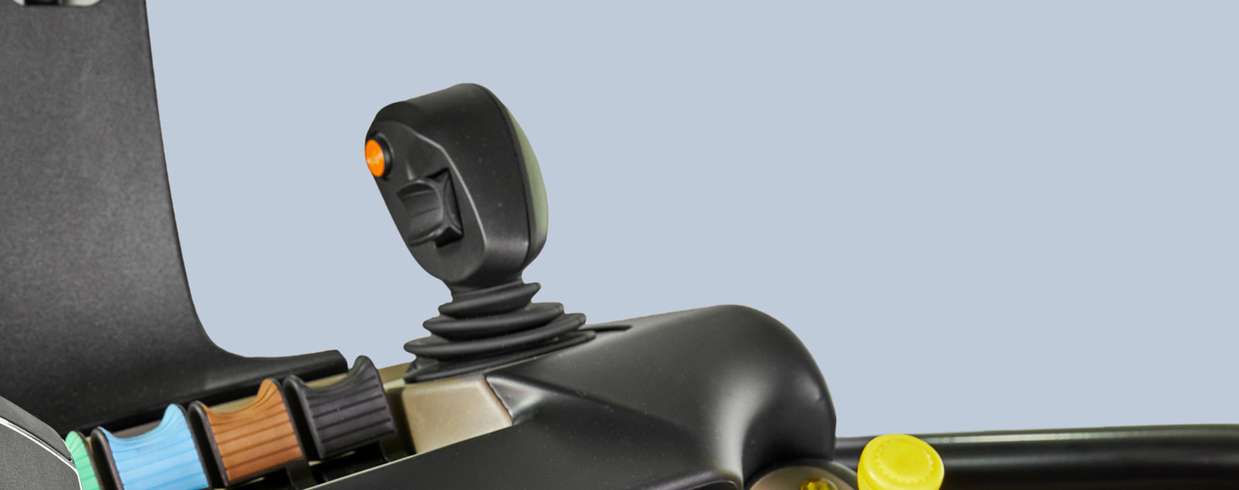 close up of Maxxum Advanced Loader Joystick