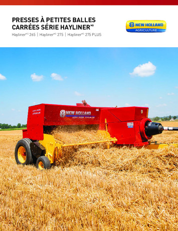 Hayliner® Small Square Balers (French) - Brochure