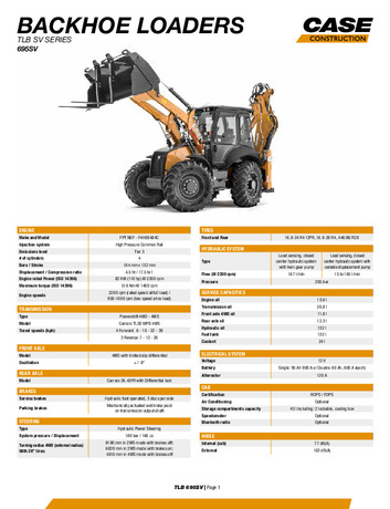 V-Series Backhoe Loaders - 695SV