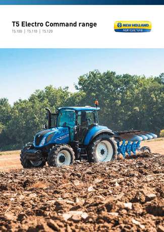 T5 Electro Command - Tractor with Ploughs