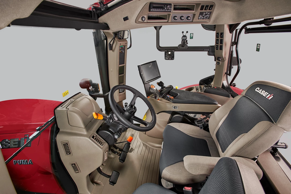 interior of cab of Puma 150