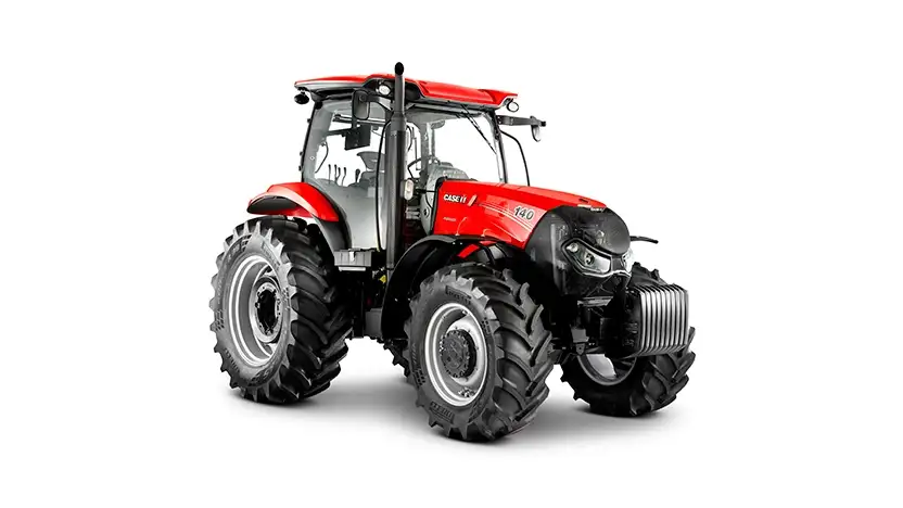 Vista do capô do trator Farmall Max, projetado para facilitar a manutenção diária de forma rápida e eficiente.