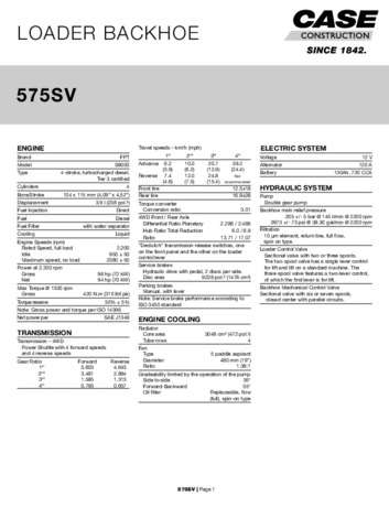 SPEC - 575SV