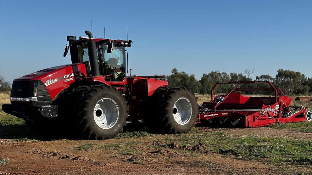 Steiger 715 with water application in field