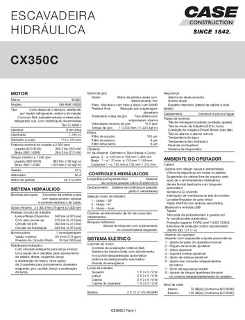 Encarte - CX350C