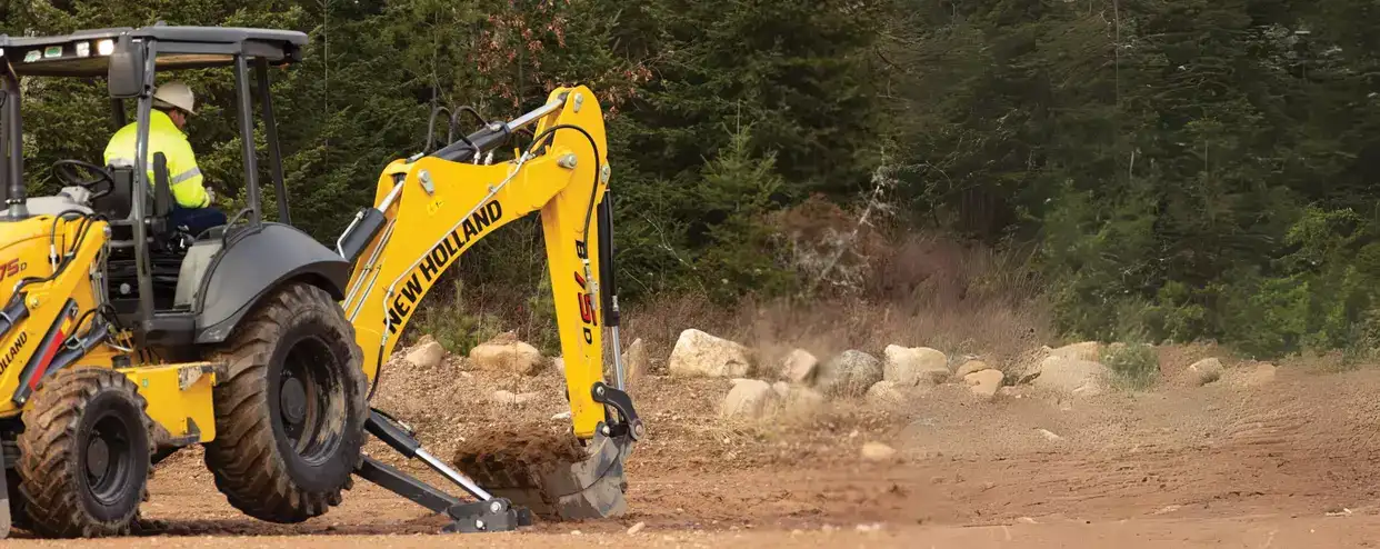 New Holland Construction Loader Backhoe Model B75D