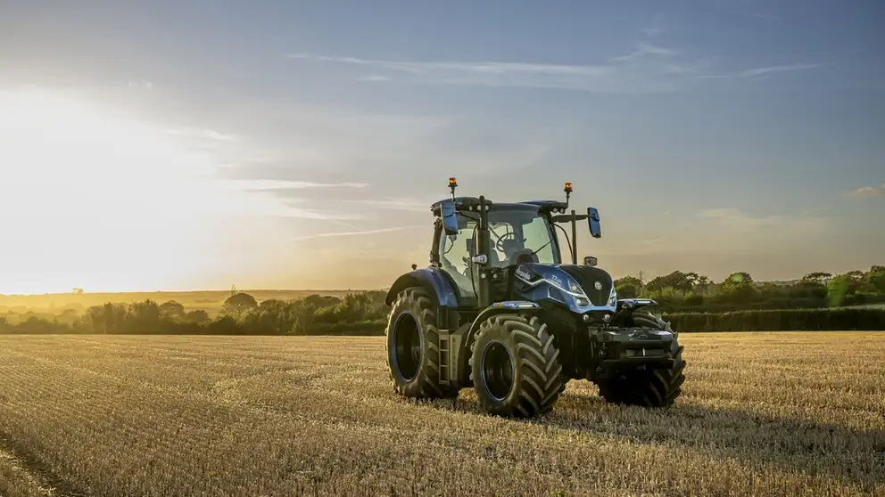 T7 Methane Power Tractor in the field