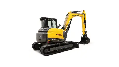 Midi excavator diagonal profile.